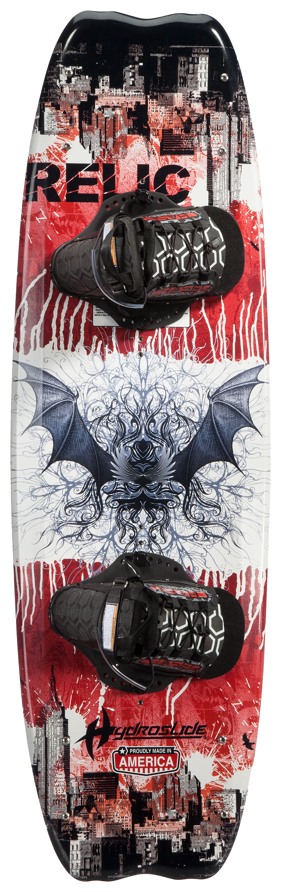 Hydroslide Relic 142 Wakeboard Package with Chaser Bindings, Rope, and